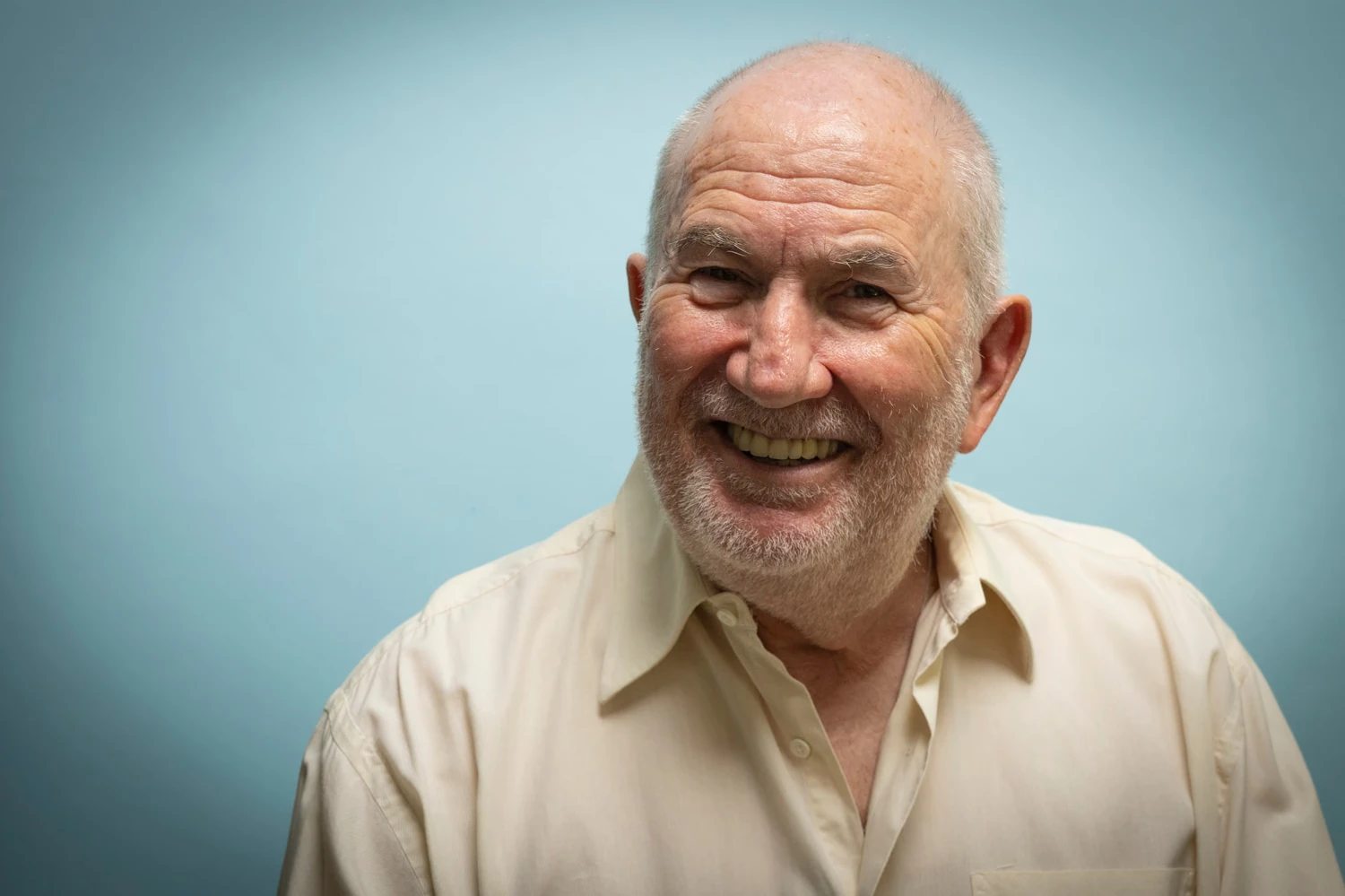 Tony Klinger, smiling
